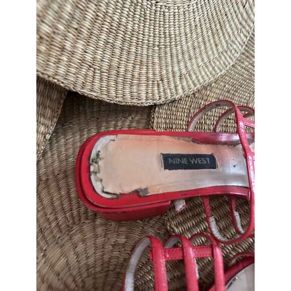 Nine West women’s size 8 used sandal heels - Picture 5 of 12